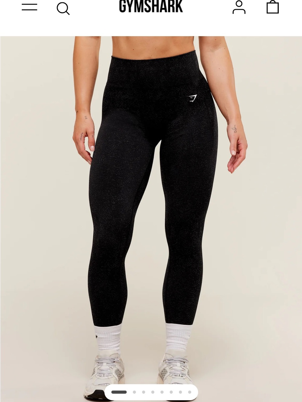 Gymshark ADAPT FLECK X WHITNEY LEGGINGS - Mineral/Black